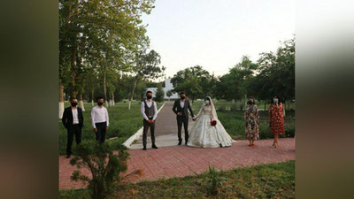 Изрображение 'В Алмалыке прошла первая свадьба с участием не более 30 человек'