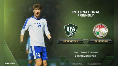 Изрображение 'Сборные Узбекистана и Таджикистана проведут товарищеский матч'