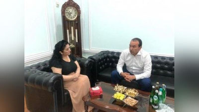 '25 yildan so`ng Mohira Asadova yana sahnaga qaytmoqda... Xonanda madaniyat vaziri bilan uchrashdi'ning rasmi