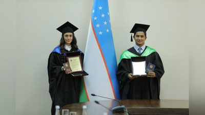 'TDYuUda zamonaviy modul tizimida ta`lim olgan bitiruvchilarga diplomlar topshirildi'ning rasmi