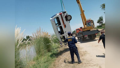 Изрображение 'Спасатели в Сурхандарье вытащили из воды затонувший "Дамас"'