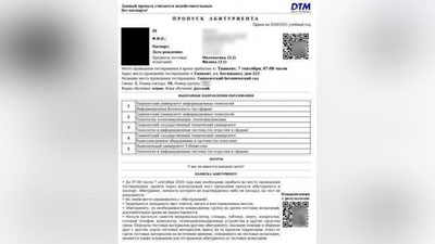 Изрображение 'В каких случаях абитуриенту не выдадут пропуск для участия в экзамене?'