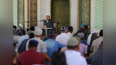 'Muzrabotda hashar yo`li bilan qurilgan yangi masjid ochildi'ning rasmi