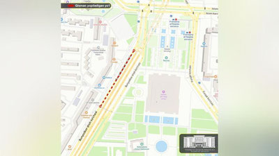 Изрображение 'Часть проспекта Бунедкор будет ежедневно закрываться из-за ремонта ограждений'