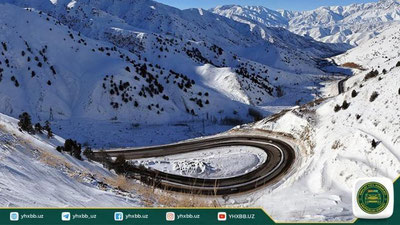 Изрображение 'Водителей, передвигающихся через перевал "Камчик", призвали к осторожности'