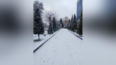 Изрображение 'В выходные дни зима снова заявит о своих правах: прогноз Узидромета'