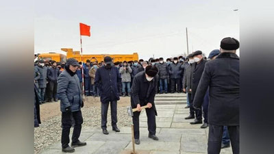 Изрображение 'Началось строительство 413-метрового моста через Амударью (фото, видео)'