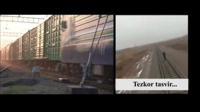 '"Naushnik" taqib, temiryo`l bo`ylab yurib ketayotgan ikki fuqaroni poezd urib ketdi (video)'ning rasmi