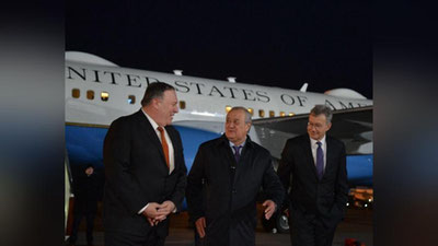 'Maykl Pompeo Toshkentga etib keldi'ning rasmi