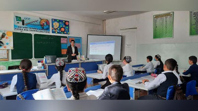 'Poytaxtning 81-maktab o`qituvchilari tomonidan otaliqqa olingan maktabda namunali darslar tashkil etildi (foto)'ning rasmi