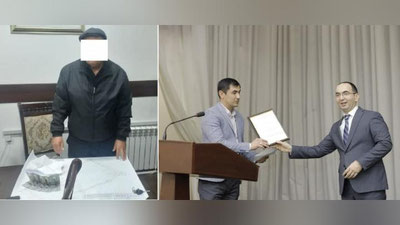 '1000 dollar poradan bosh tortgan zangiotalik kadastr xodimi taklif qilingan poradan ortiq mablag` bilan mukofotlandi'ning rasmi