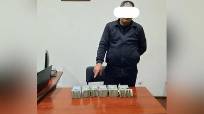 'Surxondaryoda  fermer “Amuzang” kanalining qirg`og`idagi er maydonini sotayotgan vaqtda ushlandi'ning rasmi