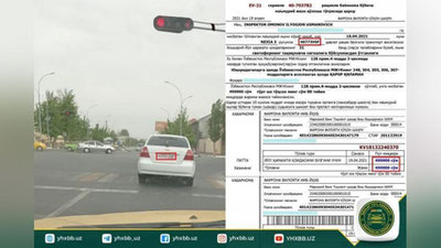 'Фарғонада ИИБга тегишли автомобиль ҳайдовчиси қоидани бузди(ми?)'ning rasmi