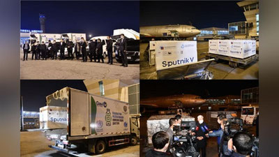 'Alisher Usmonov moliyalashtirayotgan "Sputnik V" vaksinasining dastlabki partiyasi olib kelindi'ning rasmi