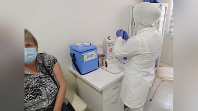 Изрображение 'Уже почти полмиллиона узбекистанцев получили две дозы вакцины от COVID-19'