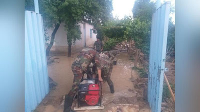 Изрображение 'В одном из кишлаков Сурхандарьи ликвидировали последствия схода селя (фото)'