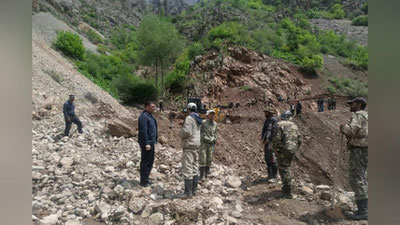 'Shahrisabzdagi Ko`l qishlog`iga olib boruvchi yo`lda tog` ko`chkisi ro`y berdi'ning rasmi