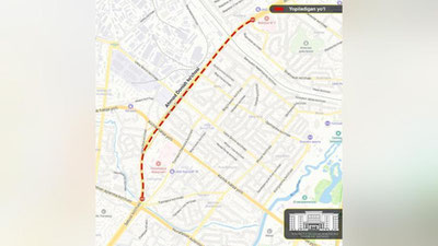 Изрображение 'Одна сторона участка улицы Ахмада Дониша закроется на полтора месяца'
