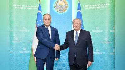 Изрображение 'Глава МИД принял нового посла Румынии в Узбекистане'