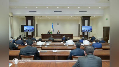 'Senatning yalpi majlisi ishni yakunladi: unda 23ta masala, 11 ta qonun ko`rib chiqildi'ning rasmi