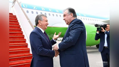 Изрображение 'Эмомали Рахмон посетит Узбекистан'