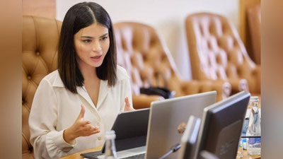 Изрображение 'Саида Мирзиёева защитила диссертацию в МГУ'