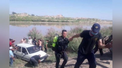 Изрображение 'В Кашкадарье спасатели вытащили из канала "Tico" (видео)'