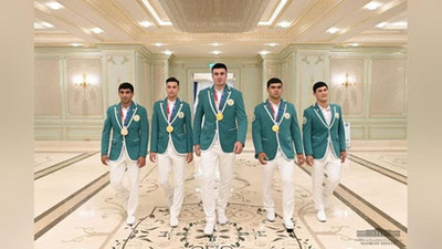 Изрображение 'Начинается встреча главы государства с олимпийцами: фото с места событий'