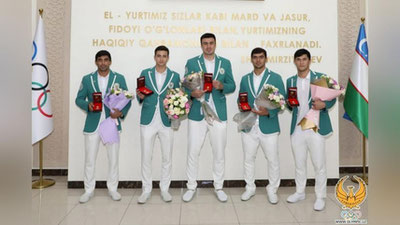 'Tokio-2020 qahramonlari “O`zbekiston Respublikasi Mustaqilligining 30 yilligi” esdalik nishonlari bilan taqdirlanishdi'ning rasmi