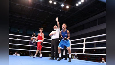 Изрображение 'Боксеры Узбекистана успешно выступают на I играх СНГ в Казани'