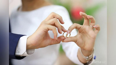 'O`zbekistonda 2020 yilning aprel oyida eng kam, sentyabr oyida eng ko`p nikoh qayd etilgan'ning rasmi