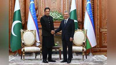 'Shavkat Mirziyoev va Imron Xon Afg`onistonda vujudga kelayotgan holat bo`yicha fikr almashdi'ning rasmi