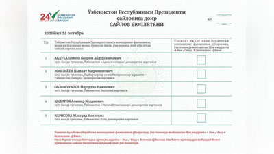 Изрображение 'ЦИК утвердил образец избирательного бюллетеня'