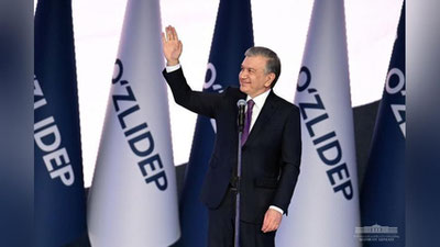 Изрображение 'Шавкат Мирзиёев поблагодарил соперников по выборам (видео)'