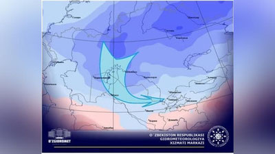 Изрображение 'Узгидромет распространил экстренное сообщение'
