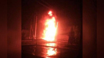 Изрображение 'В Касанском районе загорелся трансформатор (видео)'