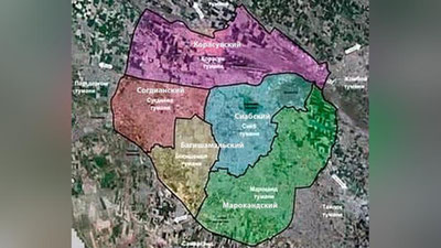 Изрображение 'Представлен вариант новой карты разрастающегося Самарканда'