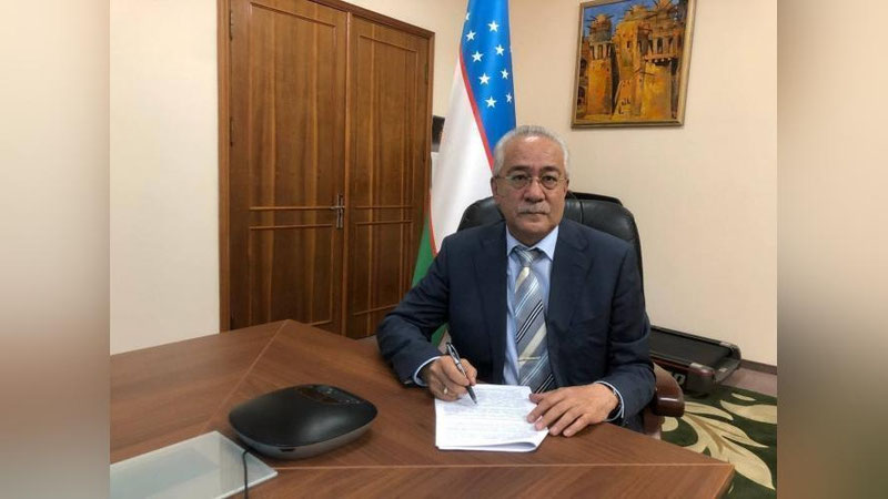 'Ismatulla Irgashev YXHTning transmilliy tahdidlarga qarshi kurashish bo`yicha koordinatori bilan uchrashuv o`tkazdi'ning rasmi
