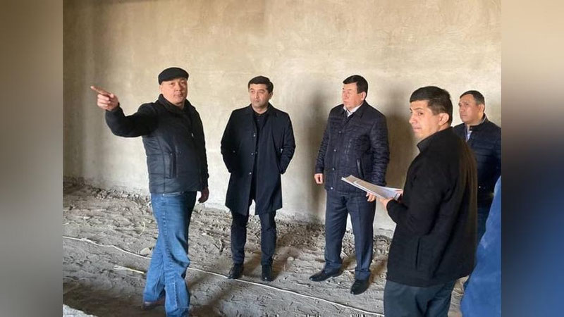 'Халқ таълими вазири Қонликўлда қурилаётган мактаб қурилишини кўздан кечирди'ning rasmi