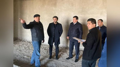 'Халқ таълими вазири Қонликўлда қурилаётган мактаб қурилишини кўздан кечирди'ning rasmi