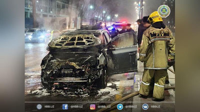 Изрображение 'В Ташкенте снова горел автомобиль «Орландо» (видео)'