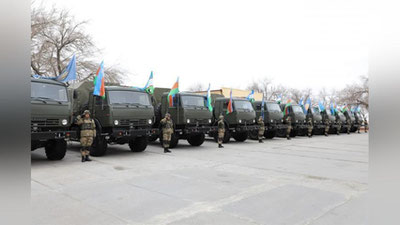 'Нукус гарнизонидаги ҳарбий қисмга янги техникалар топширилди'ning rasmi