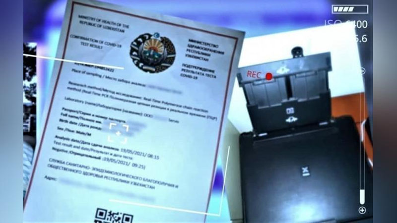 '"Ғишт кўприк" божхона чегара пости яқинида қалбаки ПЦР тест маълумотномасини пуллаётган шахс ушланди'ning rasmi