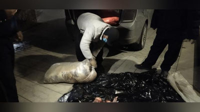 'Қашқадарёдан Тошкентга олиб келинаётган тахминан 230 кг номаълум гўшт маҳсулотлари тўхтатиб қолинди'ning rasmi