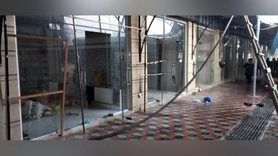 Изрображение 'В Ферганской области произошел крупный пожар на вещевом рынке (видео)'