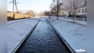 Изрображение 'В Яккасарайском районе благоустраивают набережную канала Салар (фото)'
