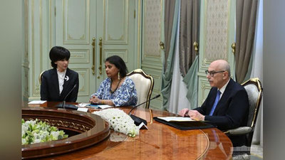 Изрображение 'Президент Узбекистана встретился с главой Контртеррористического управления ООН'