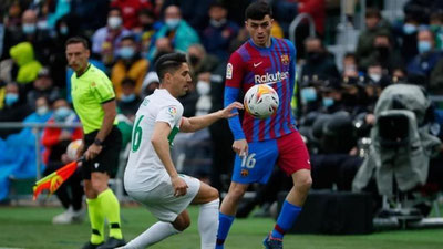 'Ла Лигаю "Барселона" сафарда ғалаба қозониб, 3-ўринга кўтарилиб олди'ning rasmi