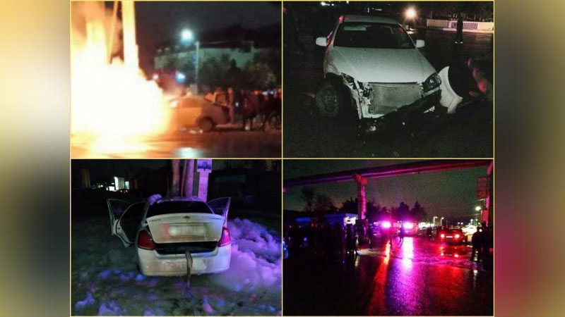 'Нишон туманидаги ЙТҲда автомобиллардан бири ёниб кетди'ning rasmi