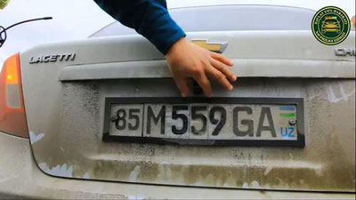 Изрображение 'Лихач менял номера своего "Ласетти": мошенническая "инновация" из Навои (видео)'